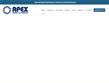 Tablet Screenshot of apexspring.com